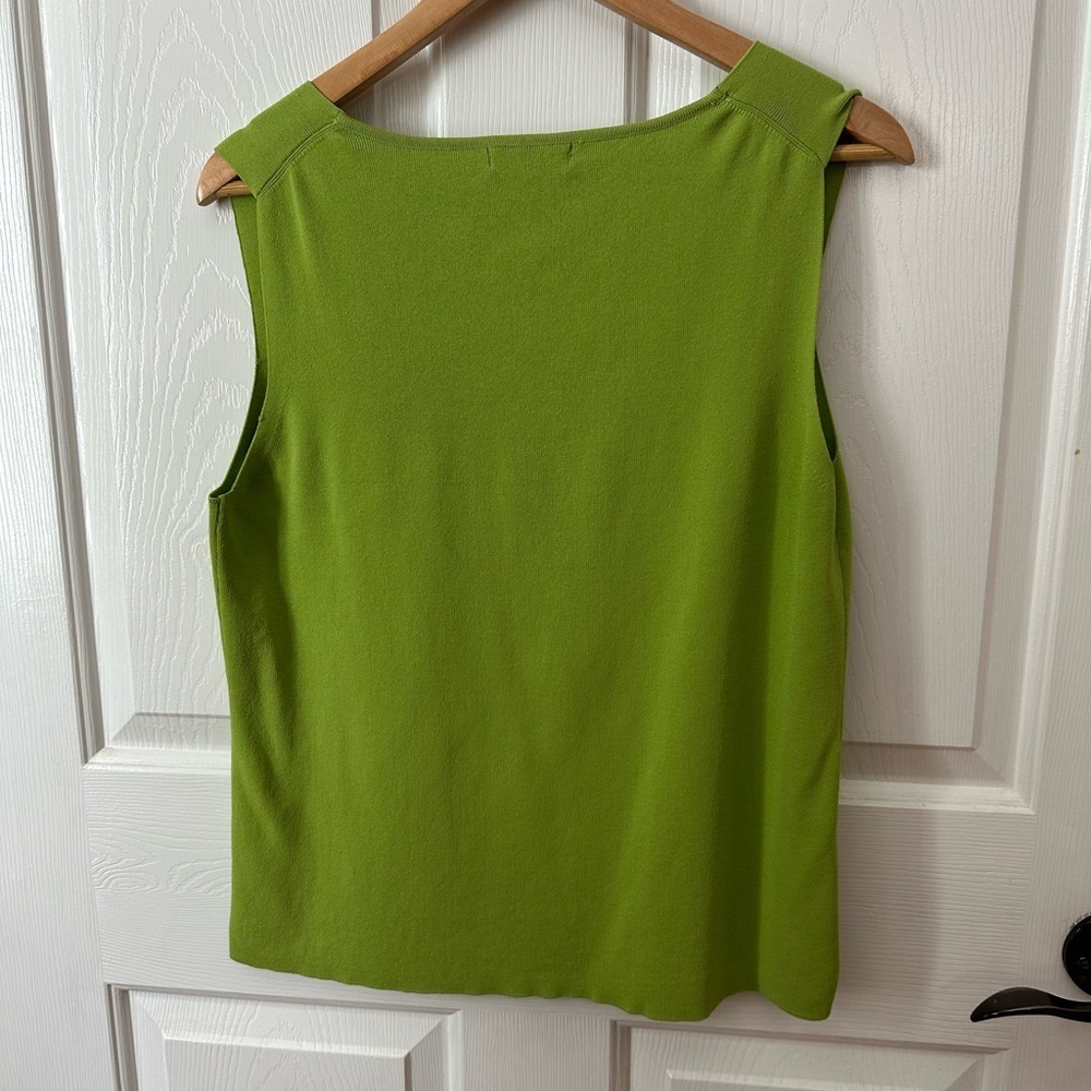 Madison Studio Lime Green Women's Cardigan and Tank Set - Picture 3 of 10